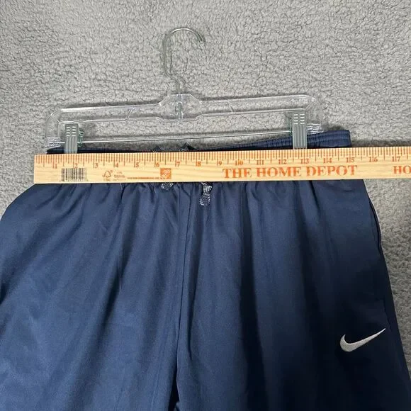 Nike Pants Womens‎ Size Large Blue Sweatpants Dri-Fit Lined Zip Ankle Drawstring - Picture 6 of 8